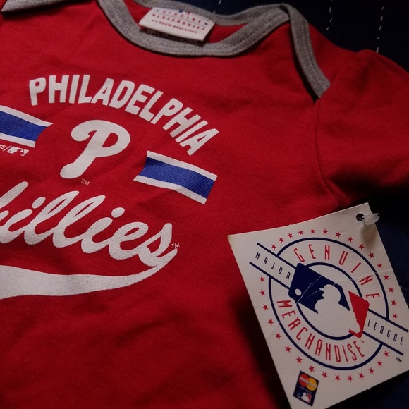 NWT! Phillies size Genuine MLB onesie sz 18mos - Picture 5 of 8